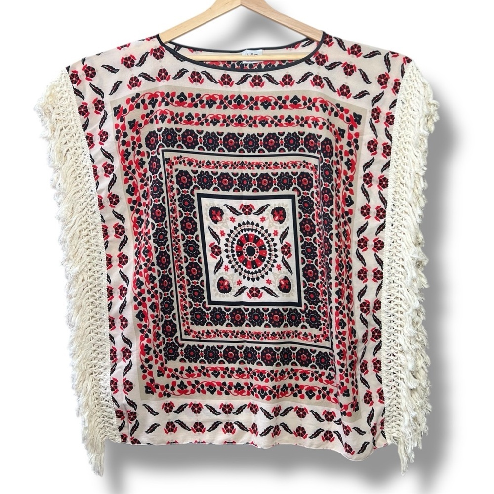 Lulla Collection By Bindya Poncho Cover Up Shawl Top Blouse‎ One Size Boho
